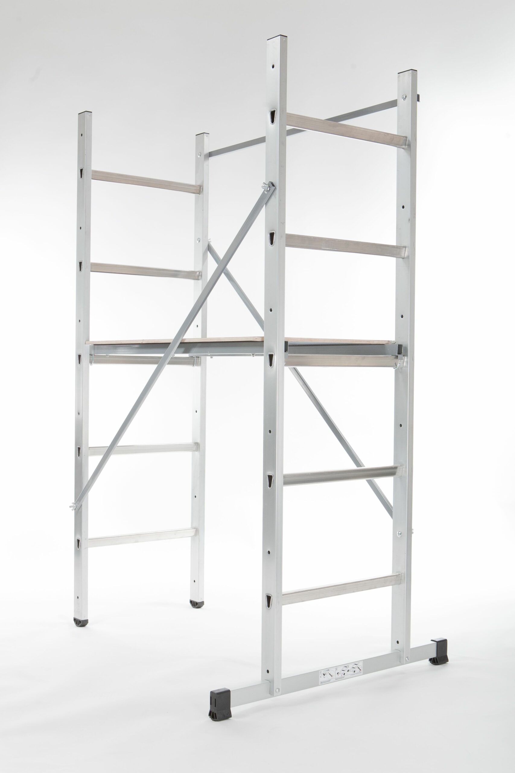 Hailo 9473-311 - Andamio de aluminio Hobby 3 (altura máxima de trabajo 3  m), gris : : Bricolaje y herramientas
