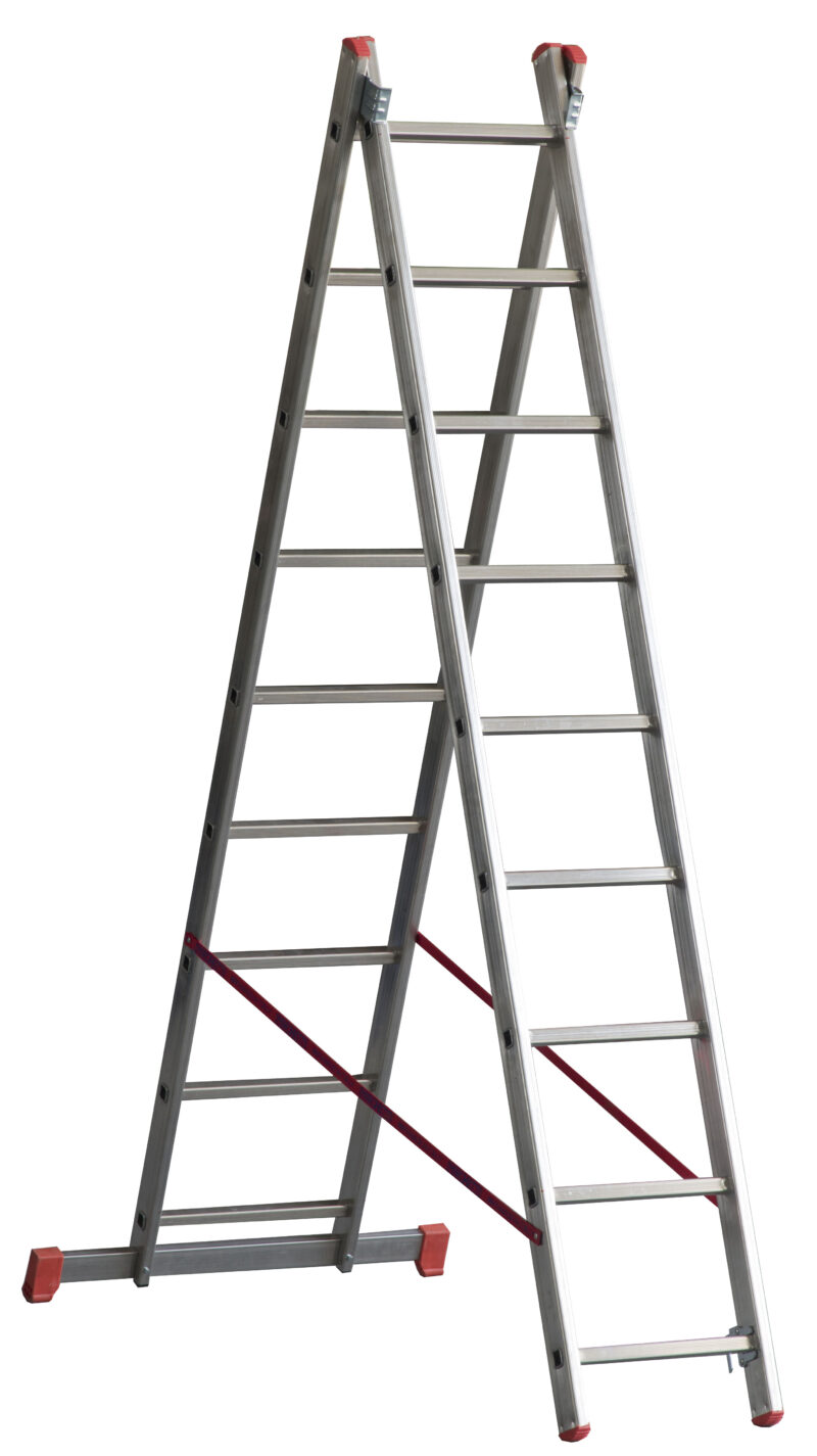 MARCHETTI 21044 ESCALERA TRANSFORMABLE DOBLE OR209 - 9+9 PELDAÑOS