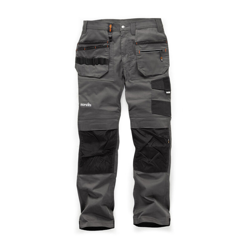 Scruffs - Pantalón Trade Flex, color gris Talla 46 S