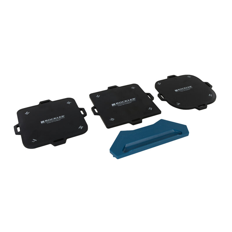 Rockler - Plantillas para redondear esquinas, 4 pzas Curvas, 1/8-1"