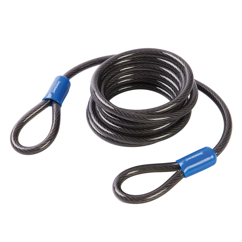 Silverline - Cable de seguridad de acero 2,5 m x 8 mm