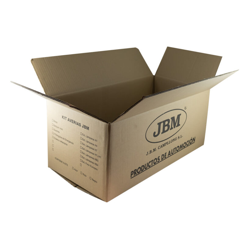 JBM CAJA DE CARTÓN 57X30X25CM (KITS DE EMERGENCIA) - Imagen 2