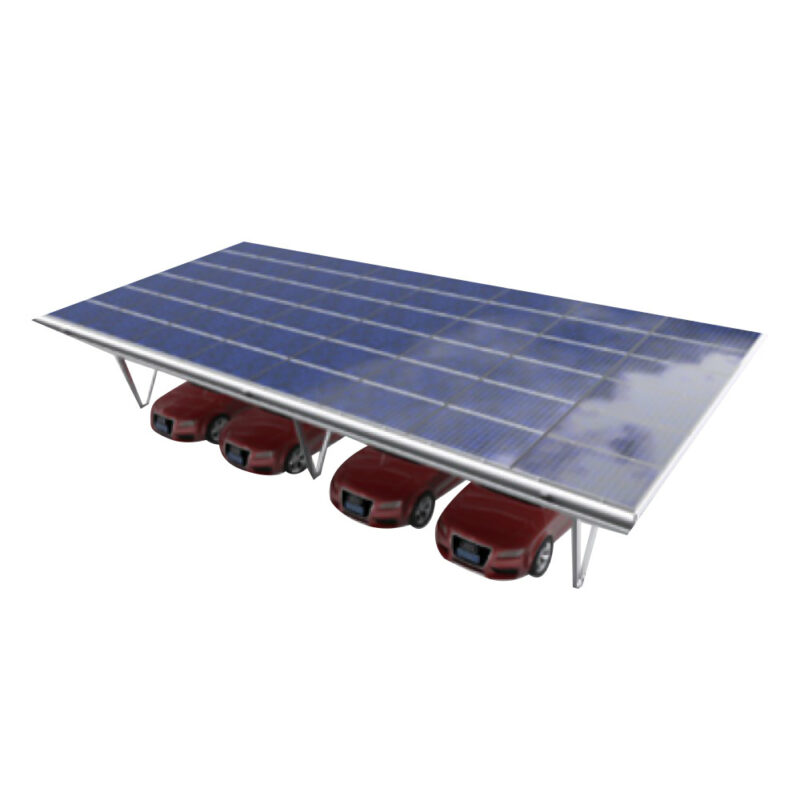 JBM MARQUESINA FOTOVOLTAICA PARA CUATRO VEHICULOS (18 PANELES SOLARES)