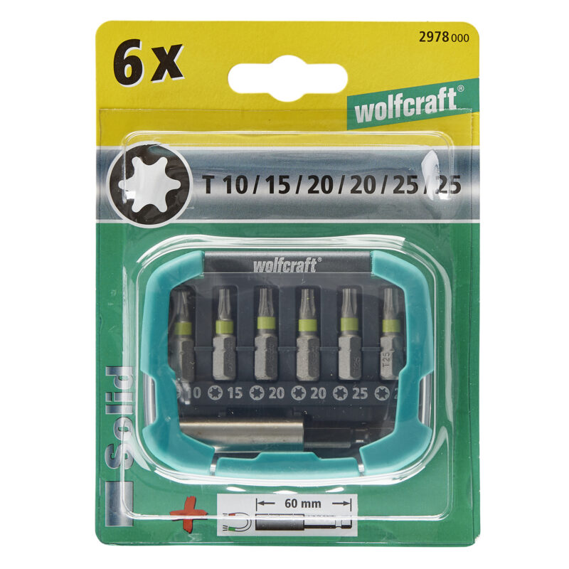 WOLFCRAFT 2978000 - 1 caja puntas 2 comp., Solid, 7 p. Torx - Imagen 2