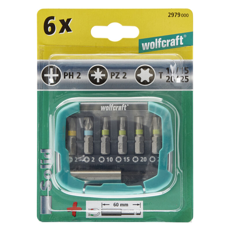 WOLFCRAFT 2979000 - 1 caja puntas 2c., Solid 7p., PH, PZ, TX - Imagen 2