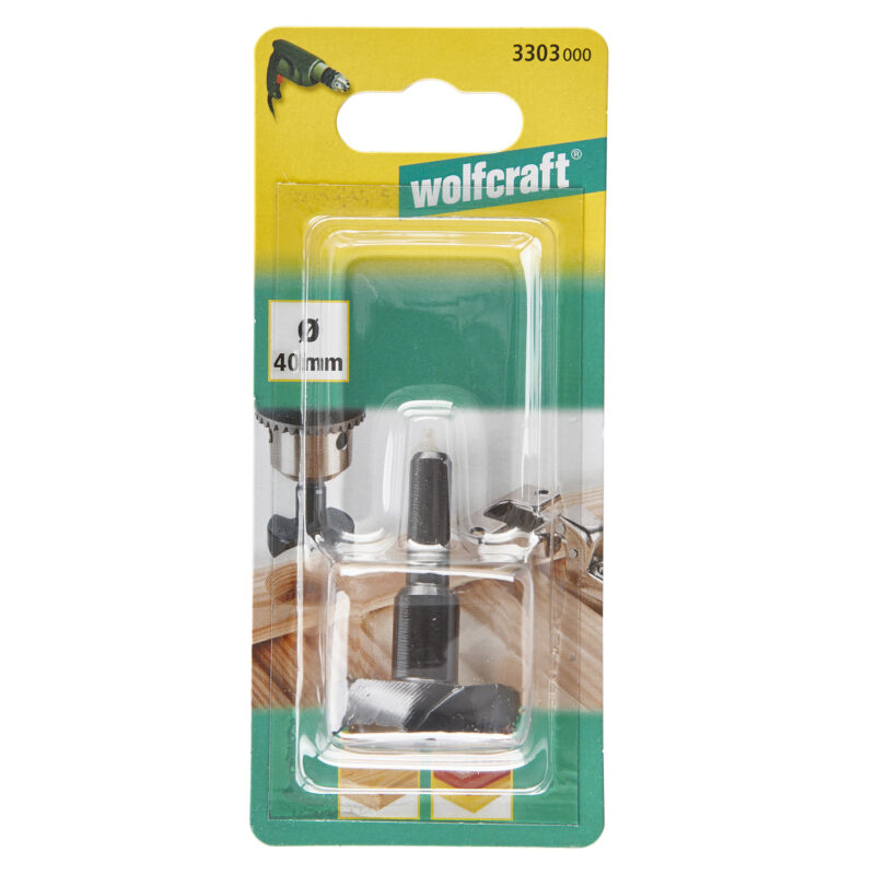 WOLFCRAFT 3303000 - 1 broca de cazoleta WS Ø 40 x 53 mm - Imagen 2