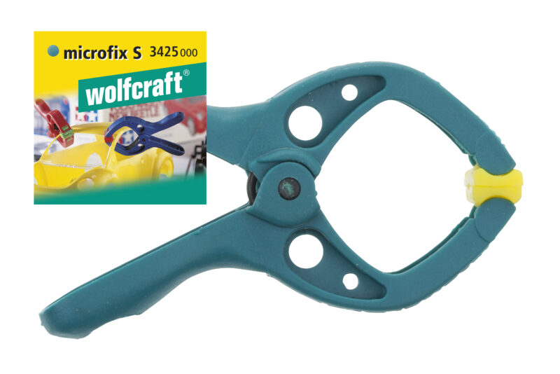 WOLFCRAFT 3425000 - 1 mini-pinza con resorte microfix de 20 mm - Imagen 2