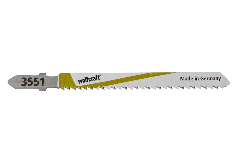 WOLFCRAFT 3551000 - 2 hojas de sierra de calar HCS L=100 mm, vástago en T