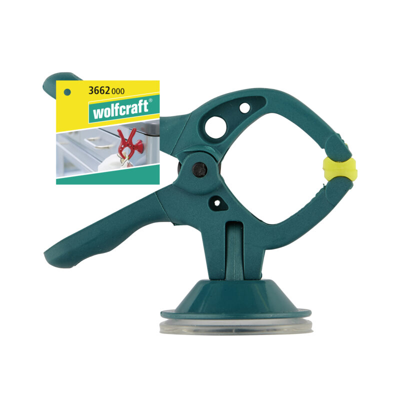 WOLFCRAFT 3662000 - 1 mini-pinza con resorte con ventosa microfix S - Imagen 2