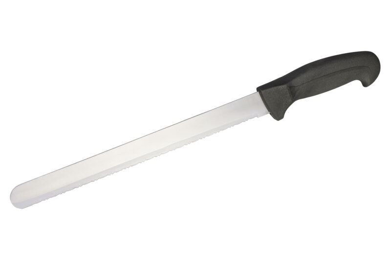 WOLFCRAFT 4147000 - 1 cuchillo para materiales aislantes, mango de plástico, 250 mm