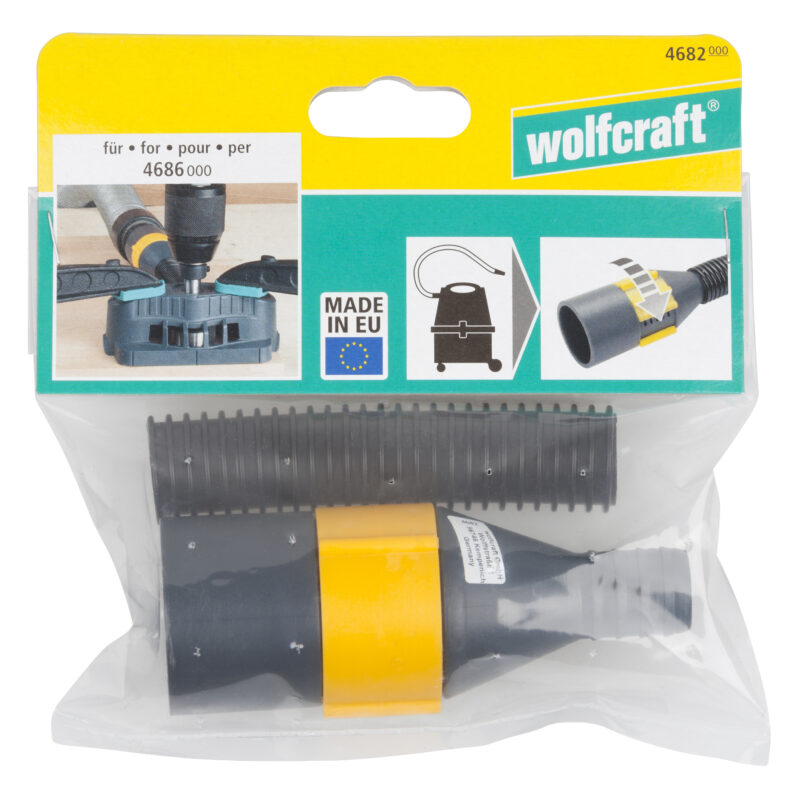 WOLFCRAFT 4682000 - 1 adaptador de aspiración con manguera para 4686000 - Imagen 2