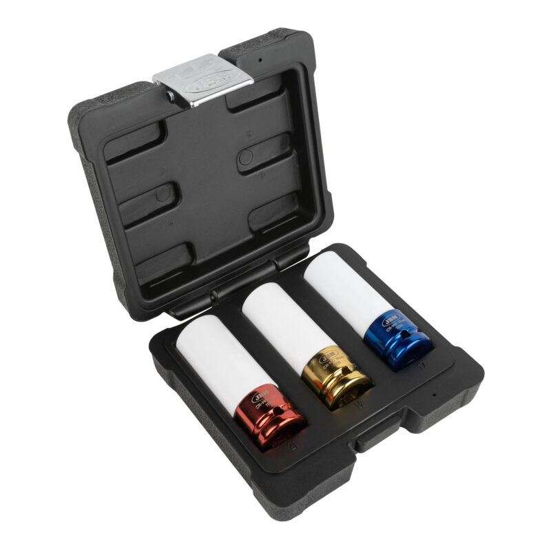 JBM KIT DE 3 VASOS IMPACTO DE 1/2" ESPECIAL EXTRACCIÓN RUEDAS - Imagen 2