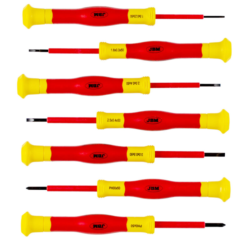 JBM SET DE 7 DESTORNILLADORES AISLADOS 1.000V