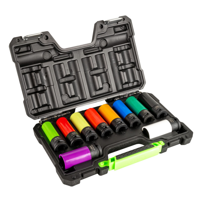 JBM KIT DE 10 VASOS IMPACTO DE 1/2" ESPECIAL EXTRACCIÓN RUEDAS - Imagen 2