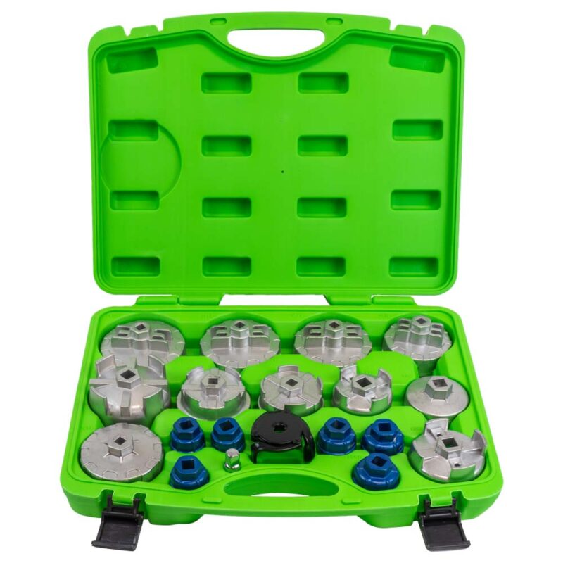 JBM JUEGO DE EXTRACTORES PARA FILTROS DE ACEITE / 19 PCS EN ALUMINIO