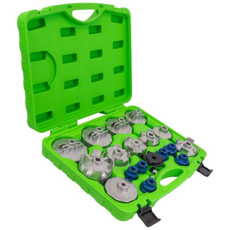 JBM JUEGO DE EXTRACTORES PARA FILTROS DE ACEITE / 19 PCS EN ALUMINIO - Imagen 2