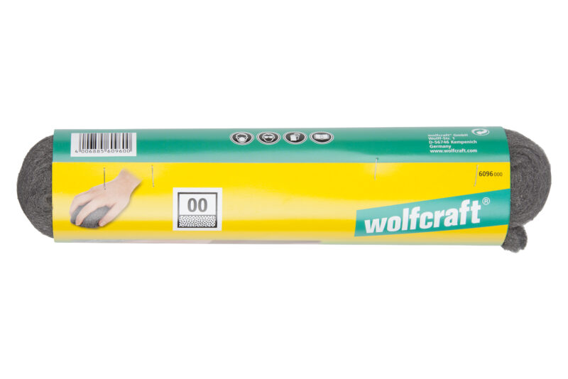 WOLFCRAFT 6096000 - 1 lana de acero de grano 00, 200 g - Imagen 2