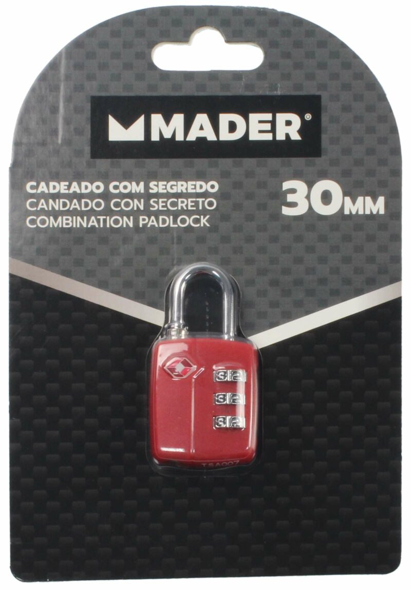 MADER 31204 - Candado con Secreto, 30mm - Imagen 3