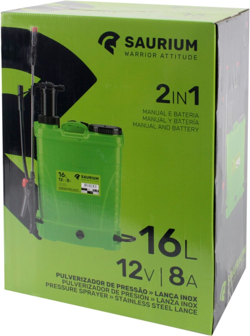 MADER 48523 - Pulverizador, Batería, 16L, 2 en 1, Manual y Batería - SAURIUM® - Imagen 5