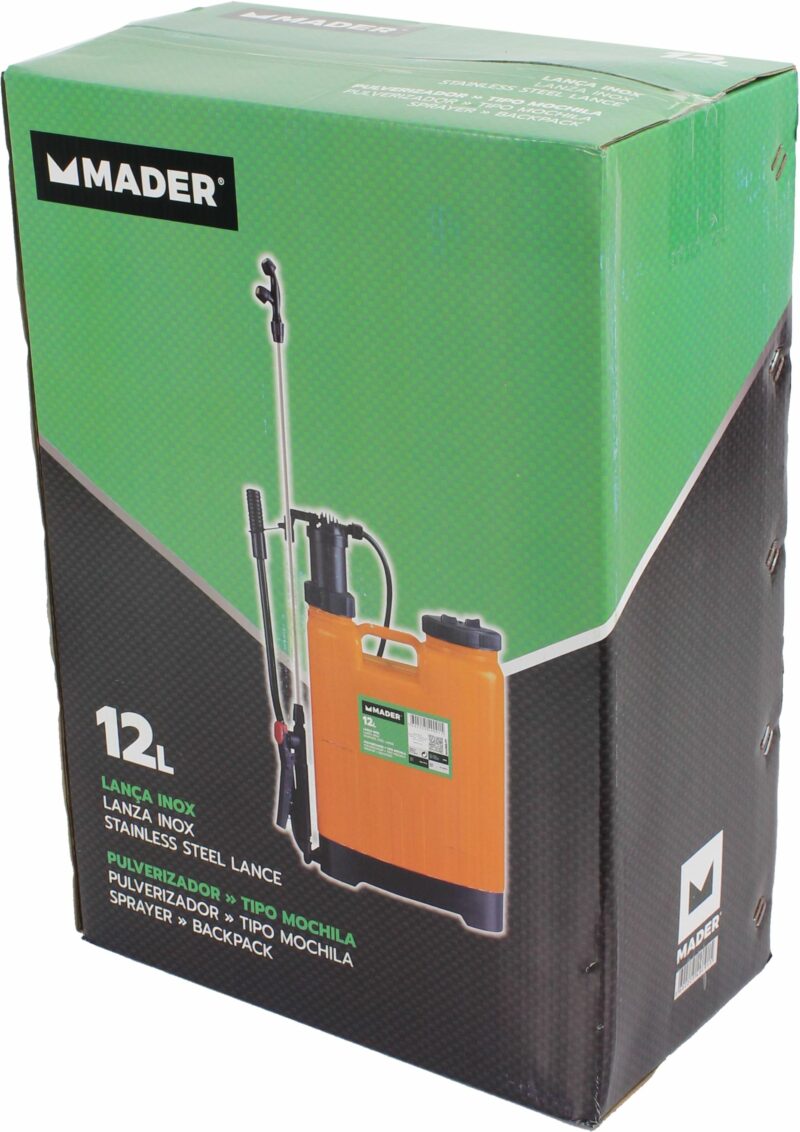 MADER 49091 - Pulverizador, Manual, 12L, Mochila - Imagen 2