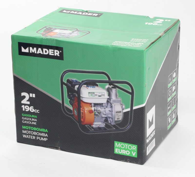 MADER 49506 - Motobomba, 196cc, 2", 36 m³/h - Imagen 4