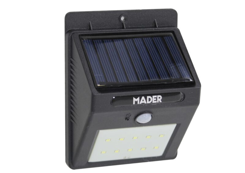 MADER 68068 - Linterna LED, 10 LED, con Panel Solar - Imagen 2