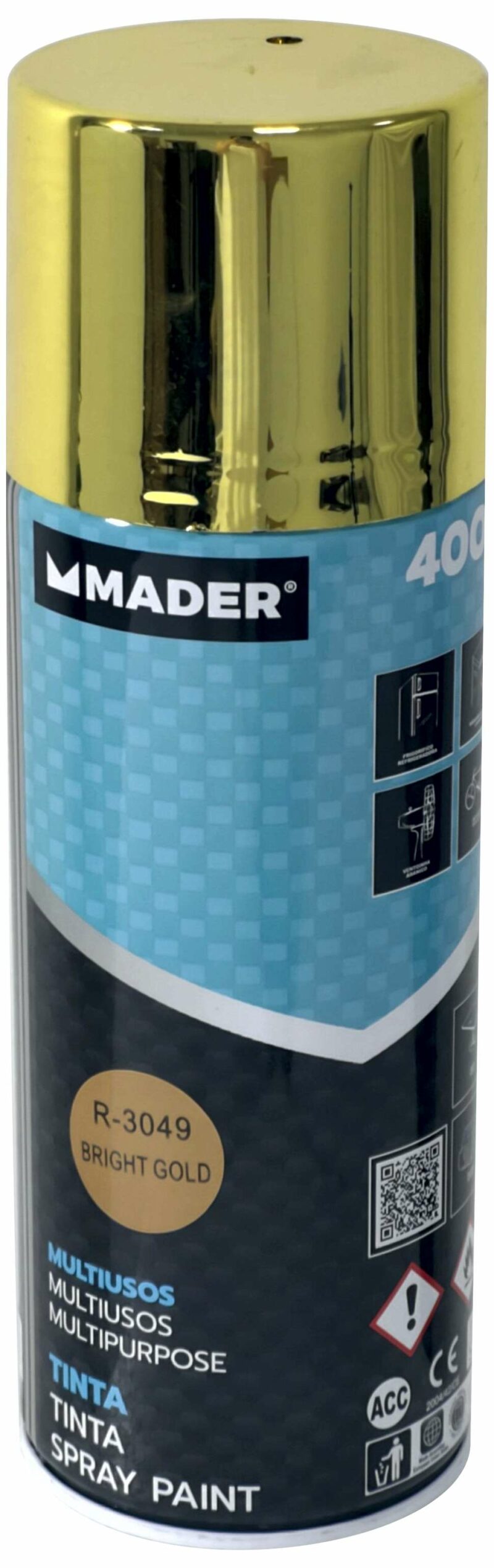 MADER 79414 - Spray Pintura Multiusos, Ouro, 400ml