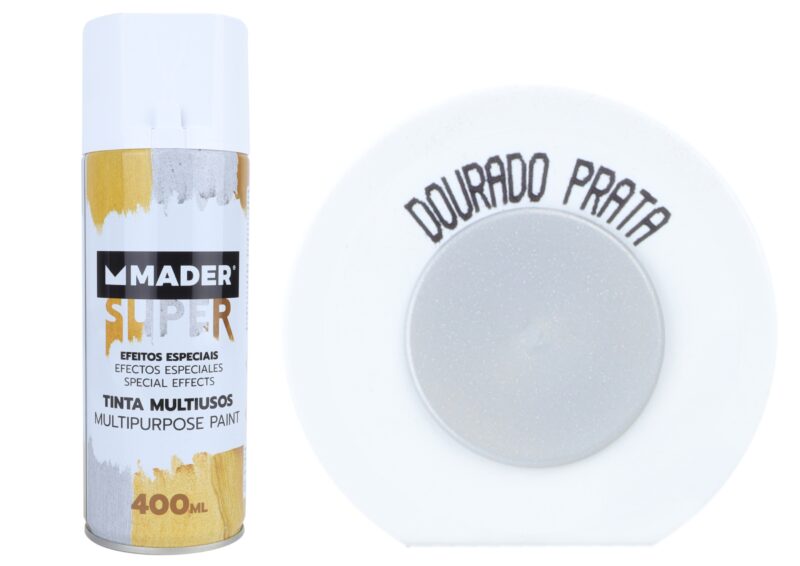 MADER 79796 - Spray Pintura, Efectos Especiales, Dorado, Prata