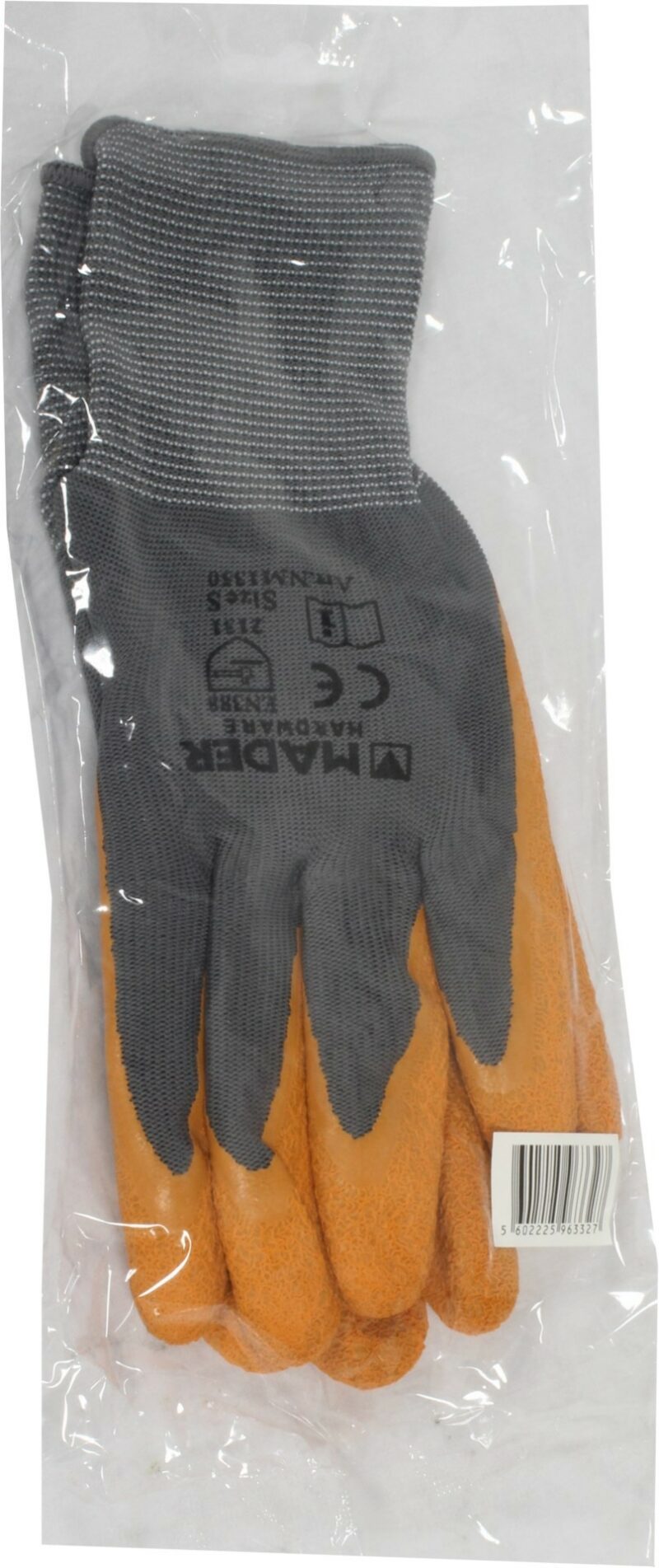 MADER 96332 - Guantes de Protección, Polyester y Latex, S - Imagen 2