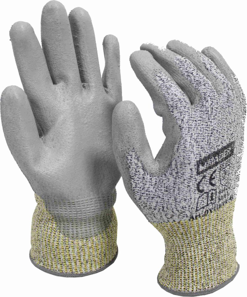 MADER 96355 - Guantes Protección, Nylon+Fibra Vidrio+Poliuretano, L