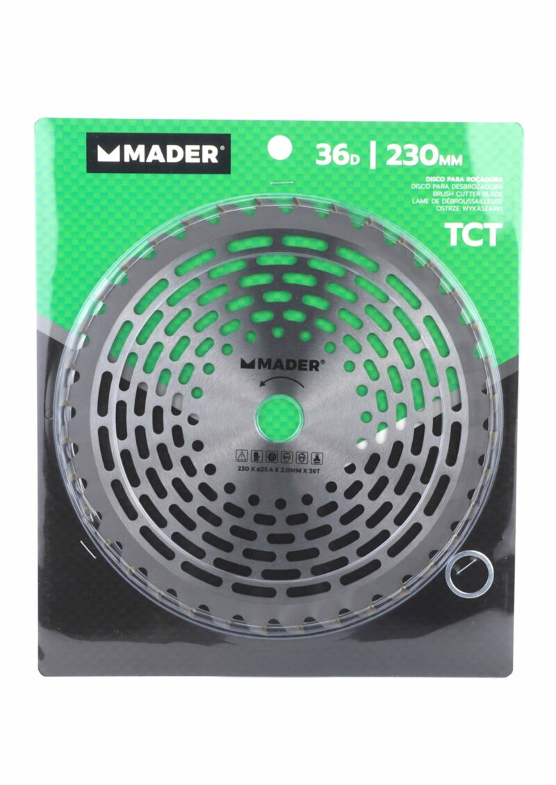 MADER 48042 - Disco TCT, para Desbrozadora, 36D, 230mm - Imagen 3