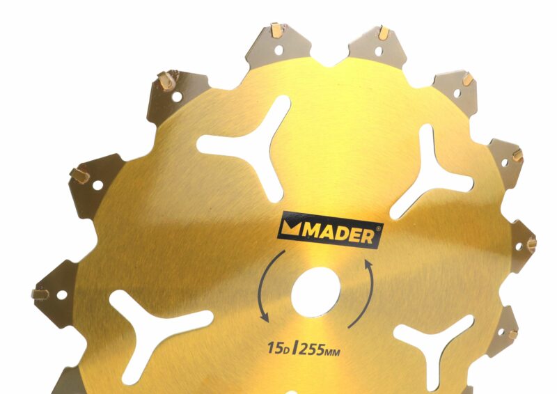 MADER 48051 - Disco Pastillado, para Desbrozadora, 15D, 255mm - Imagen 2