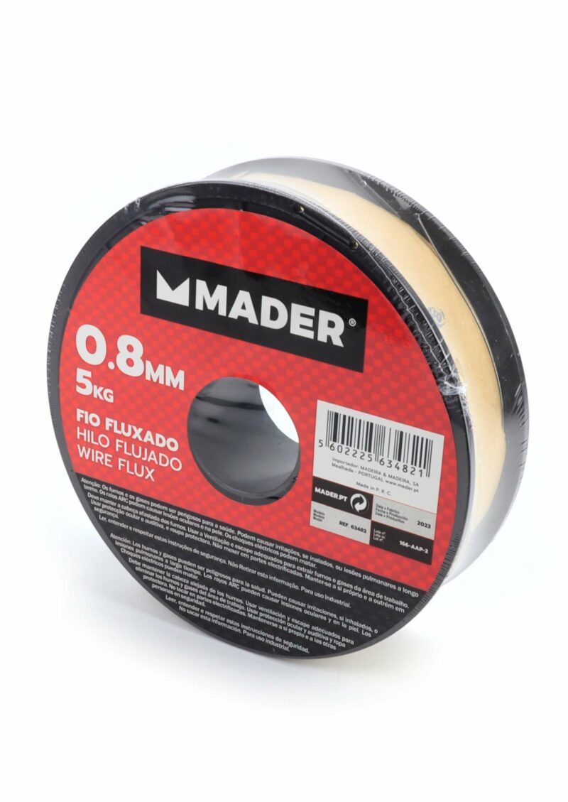 MADER 63482 - Hilo Soldar Fluxado, 0.8mm, 5Kg