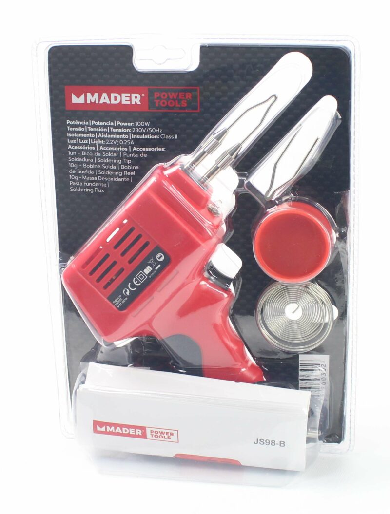 MADER 96030 - Pistola de Soldar, 100W, 4Un - Imagen 3