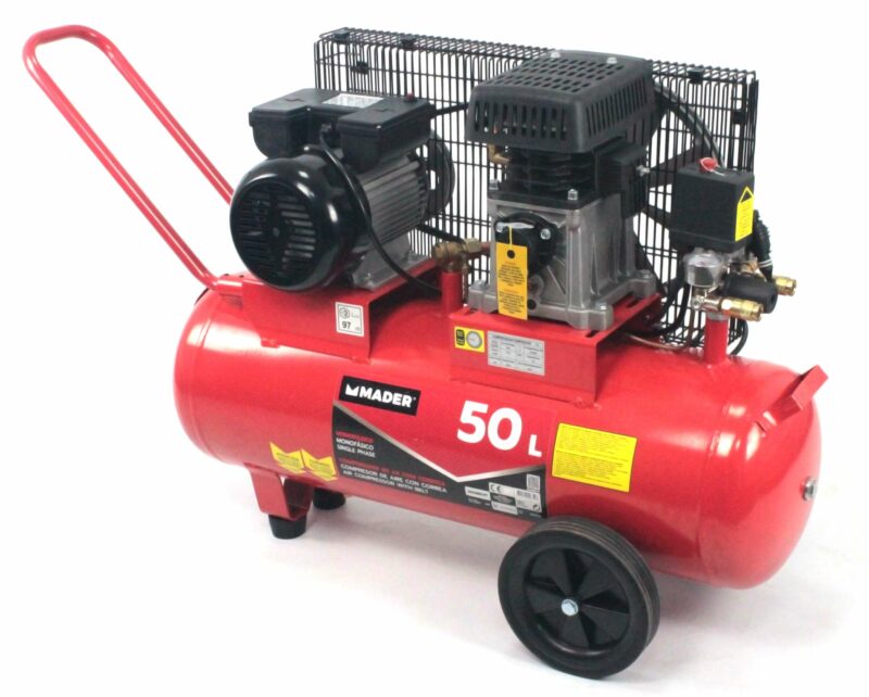 MADER 09354 - Compresor de Aire, Correa, 50L, 2.75hp - Imagen 7