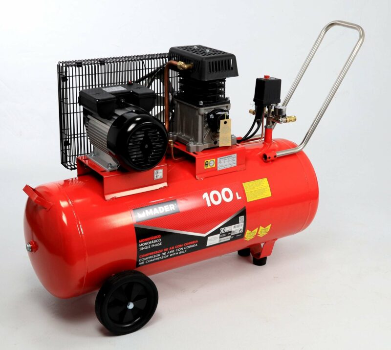 MADER 09360 - Compresor de Aire, Correa, 100L, 3hp - Imagen 7