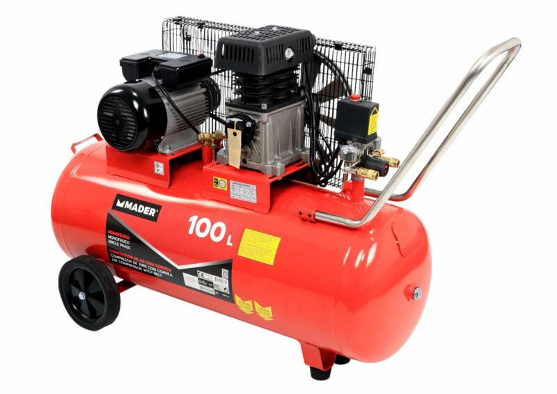 MADER 09360 - Compresor de Aire, Correa, 100L, 3hp