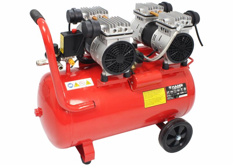 MADER 09374 - Compresor de Aire, Monobloco, 50L, 4HP, 4 Cabezas, 2 Motores - Imagen 2