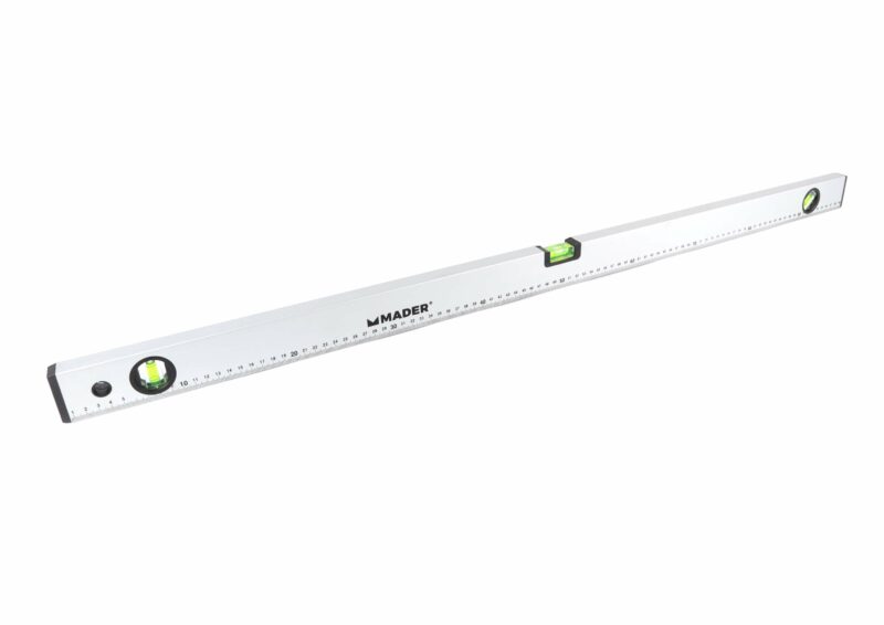 MADER 30522 - Nivel de Aluminio, 3 Borbujas, 100cm