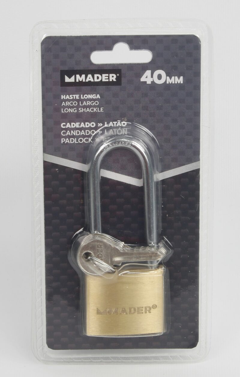 MADER 31190 - Candado, Latón, 40mm, Largo - Imagen 4