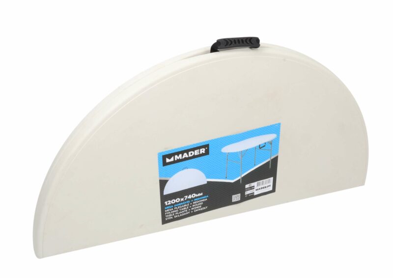 MADER 31315 - Mesa Redonda, Plegable, 120cm - Imagen 2