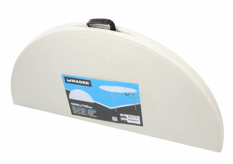 MADER 31315 - Mesa Redonda, Plegable, 120cm - Imagen 6