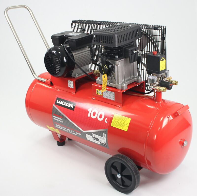 MADER 37159 - Compresor de Aire, Correa, 100L, 2.75hp - Imagen 8