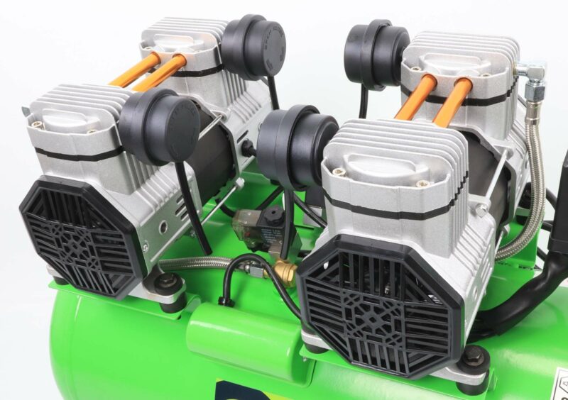MADER 37187 - Compresor de Aire, Monobloco, 50L, 4HP, 4 Cabezas, 2 Motores - SAURIUM® - Imagen 2