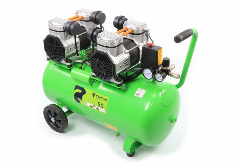 MADER 37187 - Compresor de Aire, Monobloco, 50L, 4HP, 4 Cabezas, 2 Motores - SAURIUM®