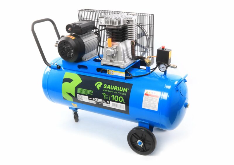 MADER 37188 - Compresor de Aire, Correa, 100L, 3hp, 10Bar - SAURIUM® - Imagen 8