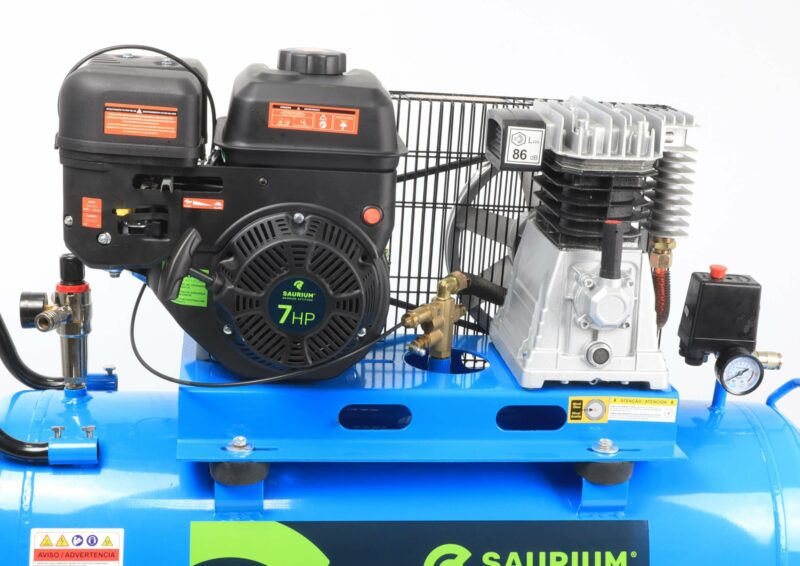 MADER 37192 - Compresor de Aire, Correa, Gasolina, 100L, 10Bar, 7HP - SAURIUM® - Imagen 8