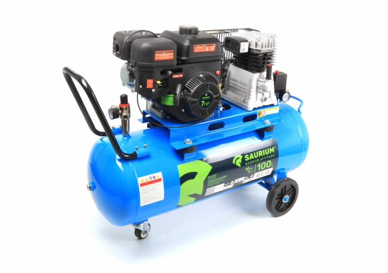 MADER 37192 - Compresor de Aire, Correa, Gasolina, 100L, 10Bar, 7HP - SAURIUM®