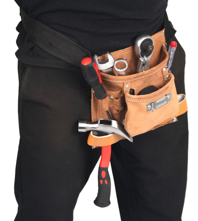 MADER 47330 - Cinturón para Herramienta, 1 Bolsa, 5 Particiones - SAURIUM® - Imagen 4