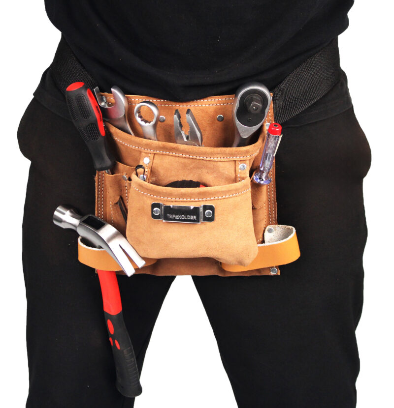 MADER 47330 - Cinturón para Herramienta, 1 Bolsa, 5 Particiones - SAURIUM® - Imagen 2